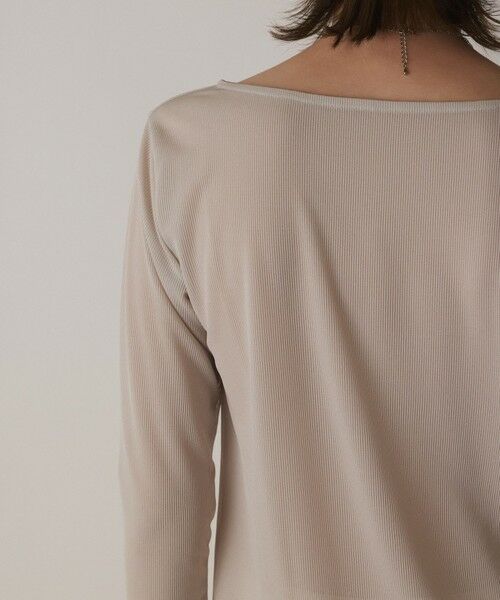 GRACE CONTINENTAL / グレースコンチネンタル カットソー | シアーアセテートカットトップ | 詳細15