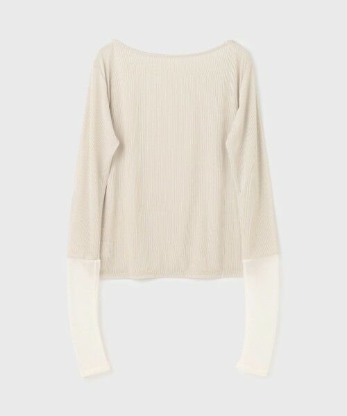 GRACE CONTINENTAL / グレースコンチネンタル カットソー | シアーアセテートカットトップ | 詳細18