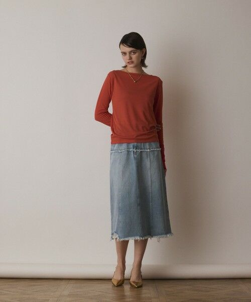 GRACE CONTINENTAL / グレースコンチネンタル カットソー | シアーアセテートカットトップ | 詳細20