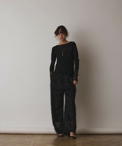 GRACE CONTINENTAL / グレースコンチネンタル カットソー | シアーアセテートカットトップ | 詳細29