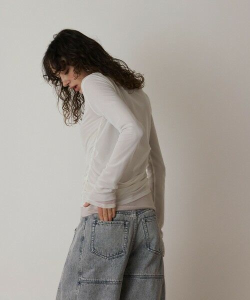 GRACE CONTINENTAL / グレースコンチネンタル カットソー | レイヤードカットトップ | 詳細3