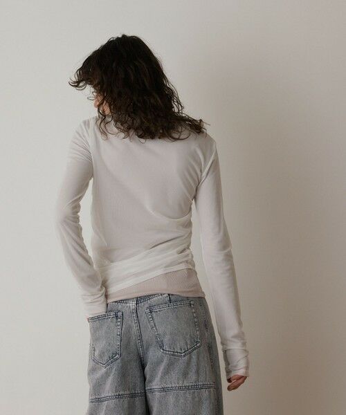GRACE CONTINENTAL / グレースコンチネンタル カットソー | レイヤードカットトップ | 詳細4