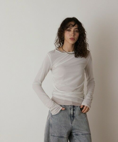 GRACE CONTINENTAL / グレースコンチネンタル カットソー | レイヤードカットトップ | 詳細6