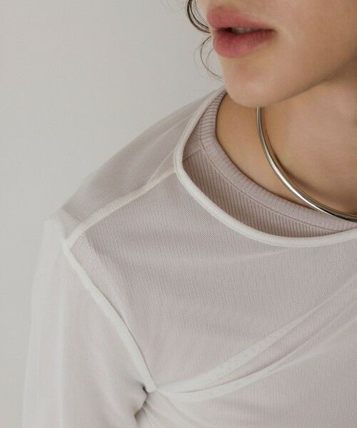 GRACE CONTINENTAL / グレースコンチネンタル カットソー | レイヤードカットトップ | 詳細9