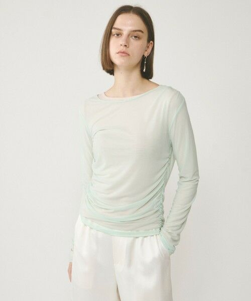 GRACE CONTINENTAL / グレースコンチネンタル カットソー | レイヤードカットトップ(ライトグリーン)
