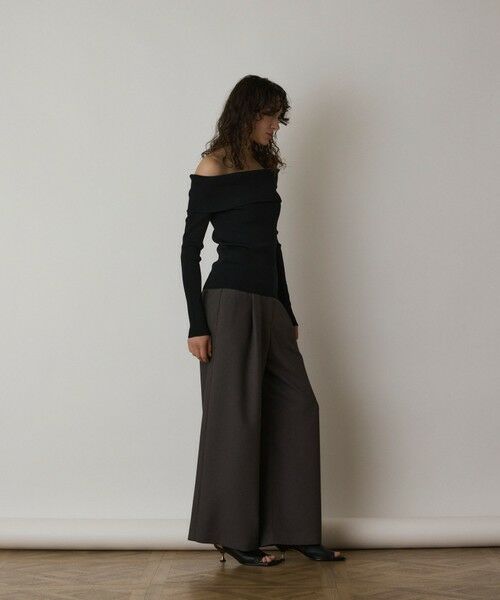 GRACE CONTINENTAL / グレースコンチネンタル ニット・セーター | オフショルリブニットトップ | 詳細10