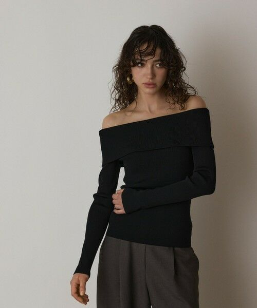 GRACE CONTINENTAL / グレースコンチネンタル ニット・セーター | オフショルリブニットトップ | 詳細12