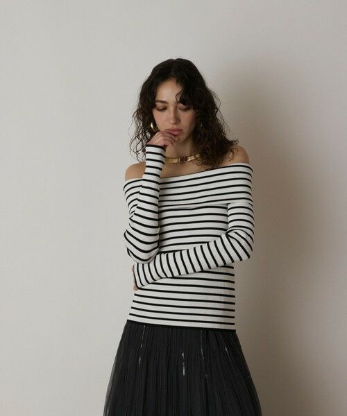 GRACE CONTINENTAL / グレースコンチネンタル ニット・セーター | オフショルリブニットトップ | 詳細19
