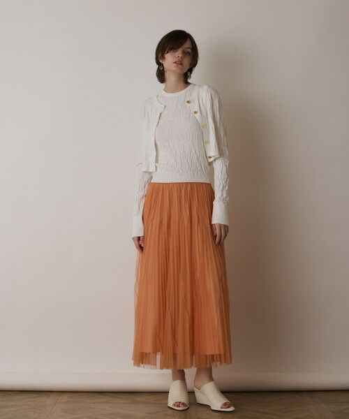 GRACE CONTINENTAL / グレースコンチネンタル カーディガン・ボレロ | モノグラムニットカーディガン | 詳細1