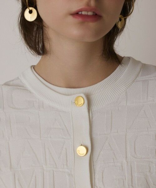 GRACE CONTINENTAL / グレースコンチネンタル カーディガン・ボレロ | モノグラムニットカーディガン | 詳細4