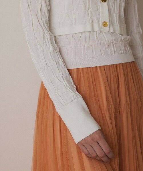 GRACE CONTINENTAL / グレースコンチネンタル カーディガン・ボレロ | モノグラムニットカーディガン | 詳細5