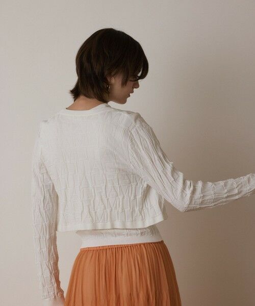 GRACE CONTINENTAL / グレースコンチネンタル カーディガン・ボレロ | モノグラムニットカーディガン | 詳細9