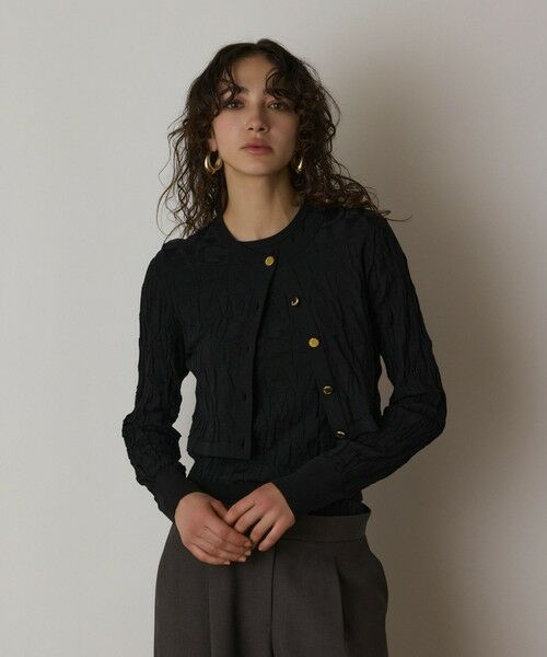 GRACE CONTINENTAL / グレースコンチネンタル カーディガン・ボレロ | モノグラムニットカーディガン | 詳細15