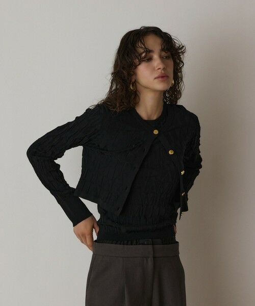 GRACE CONTINENTAL / グレースコンチネンタル カーディガン・ボレロ | モノグラムニットカーディガン | 詳細16