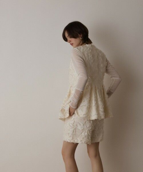 GRACE CONTINENTAL / グレースコンチネンタル ベスト | カットジャガードジレ | 詳細6