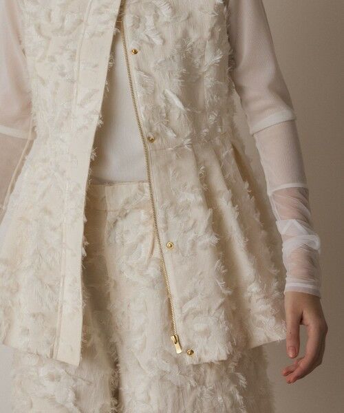 GRACE CONTINENTAL / グレースコンチネンタル ベスト | カットジャガードジレ | 詳細7