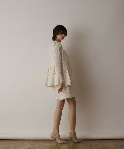 GRACE CONTINENTAL / グレースコンチネンタル ベスト | カットジャガードジレ | 詳細8