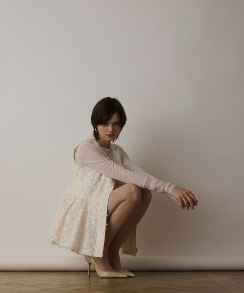 GRACE CONTINENTAL / グレースコンチネンタル ベスト | カットジャガードジレ | 詳細9