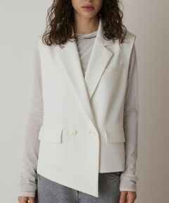 GRACE CONTINENTAL / グレースコンチネンタル ノーカラージャケット | イレヘムジレジャケット