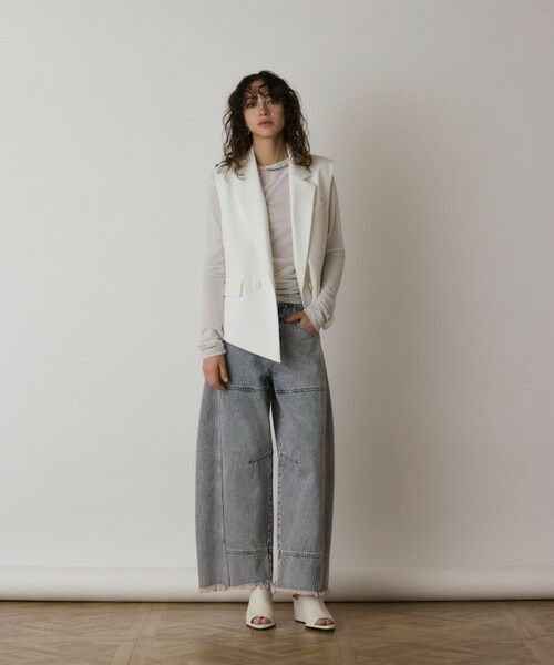 GRACE CONTINENTAL / グレースコンチネンタル ノーカラージャケット | イレヘムジレジャケット | 詳細1