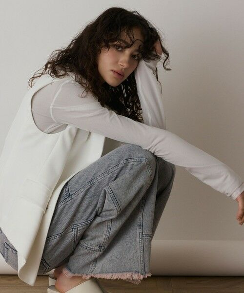 GRACE CONTINENTAL / グレースコンチネンタル ノーカラージャケット | イレヘムジレジャケット | 詳細3