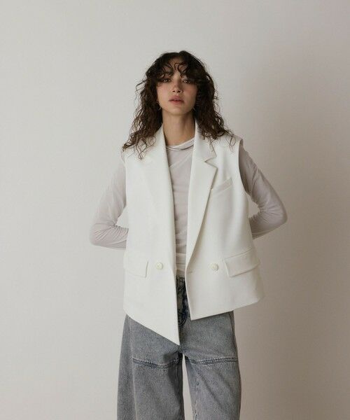 GRACE CONTINENTAL / グレースコンチネンタル ノーカラージャケット | イレヘムジレジャケット | 詳細5