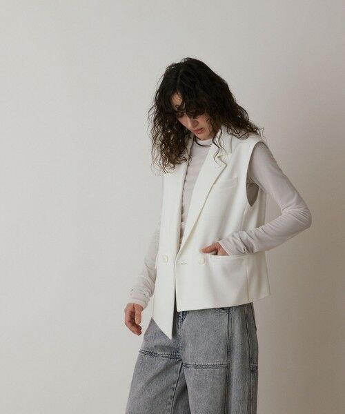GRACE CONTINENTAL / グレースコンチネンタル ノーカラージャケット | イレヘムジレジャケット | 詳細8