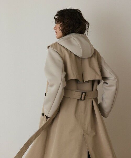 GRACE CONTINENTAL / グレースコンチネンタル トレンチコート | パーカーコンビトレンチ | 詳細7
