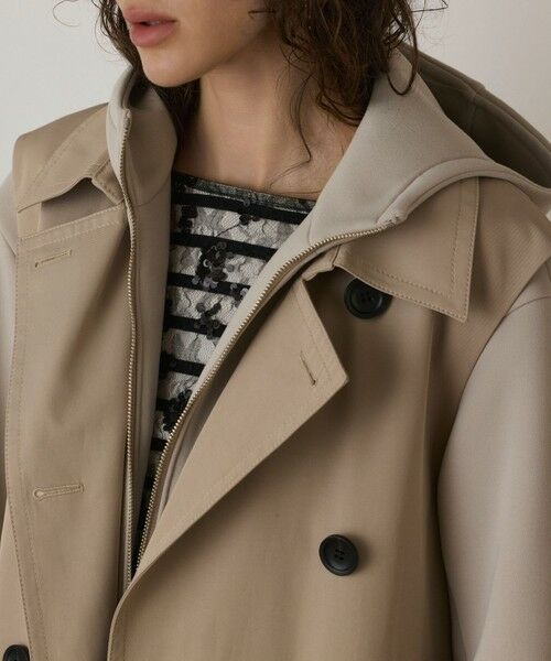 GRACE CONTINENTAL / グレースコンチネンタル トレンチコート | パーカーコンビトレンチ | 詳細9