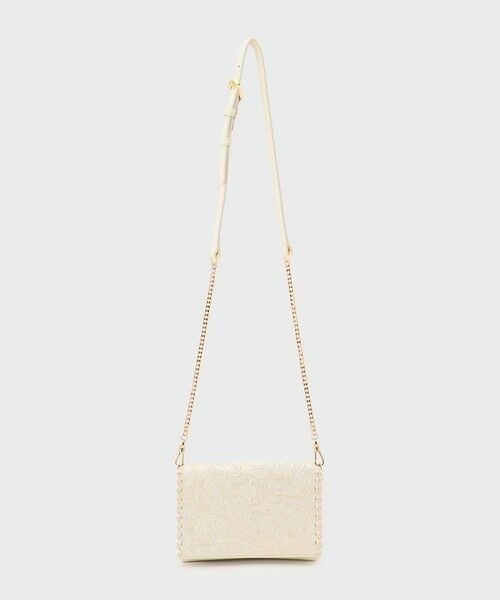 GRACE CONTINENTAL/グレースコンチネンタル ChainShoulderbag パールホワイト F GRACE CONTINENTAL/グレースコンチネンタル ChainShoulderbag パールホワイト F