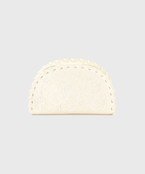 GRACE CONTINENTAL/グレースコンチネンタル V_circle pouch パールホワイト F GRACE CONTINENTAL/グレースコンチネンタル V_circle pouch パールホワイト F