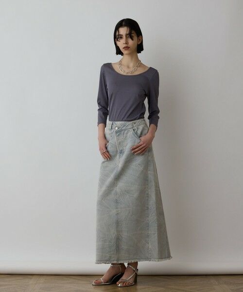 GRACE CONTINENTAL / グレースコンチネンタル ロング・マキシ丈スカート | ピグメントタイトスカート | 詳細12