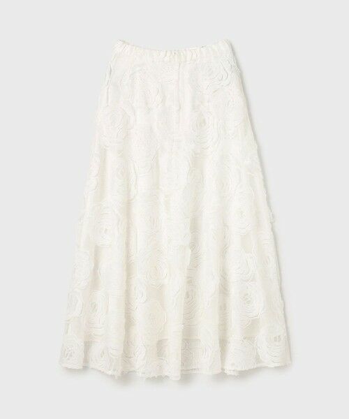 GRACE CONTINENTAL / グレースコンチネンタル ロング・マキシ丈スカート | ローズ刺繍フレアスカート | 詳細9