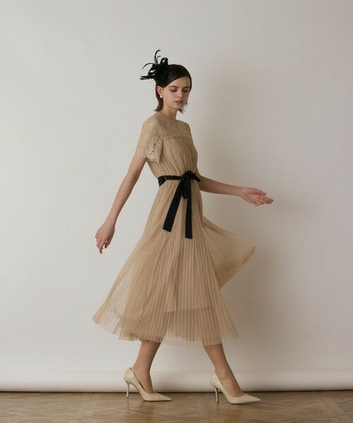GRACE CONTINENTAL / グレースコンチネンタル ドレス | チュールプリーツドレス | 詳細1