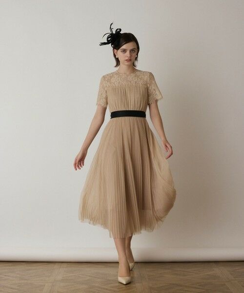 GRACE CONTINENTAL / グレースコンチネンタル ドレス | チュールプリーツドレス | 詳細7