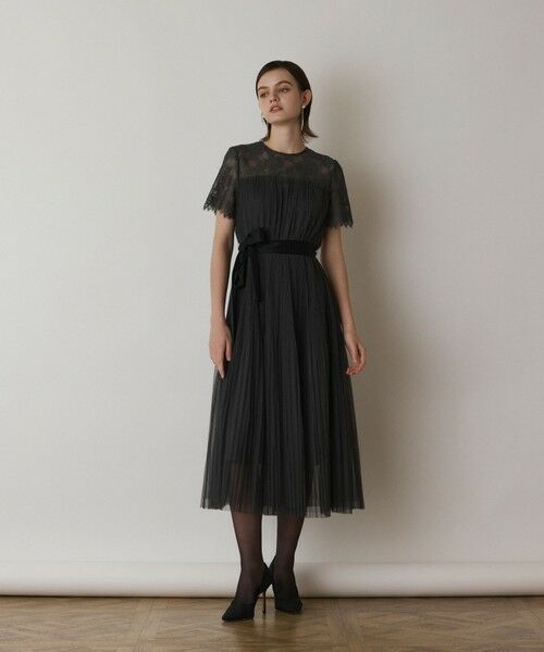 GRACE CONTINENTAL / グレースコンチネンタル ドレス | チュールプリーツドレス | 詳細12