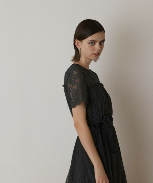GRACE CONTINENTAL / グレースコンチネンタル ドレス | チュールプリーツドレス | 詳細13