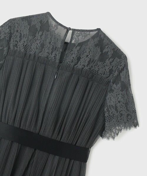 最終お値下げ　グレースコンチネンタル　黒 チェックチュールドレス サイズ36 最終お値下げ グレースコンチネンタル 黒 チェックチュール