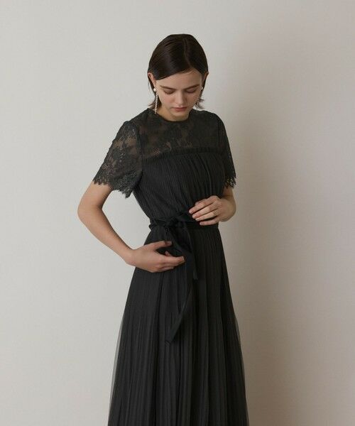 GRACE CONTINENTAL / グレースコンチネンタル ドレス | チュールプリーツドレス | 詳細15