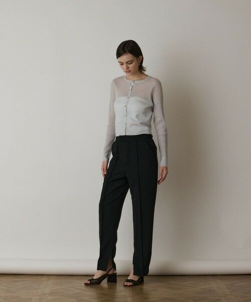 GRACE CONTINENTAL / グレースコンチネンタル ニット・セーター | ラメリブシアーニットカーディガン | 詳細4