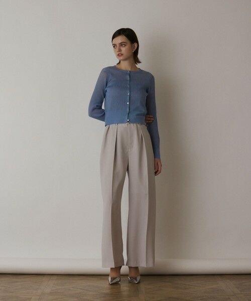 GRACE CONTINENTAL / グレースコンチネンタル ニット・セーター | ラメリブシアーニットカーディガン | 詳細7