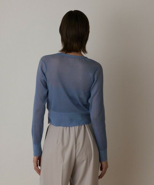 GRACE CONTINENTAL / グレースコンチネンタル ニット・セーター | ラメリブシアーニットカーディガン | 詳細9