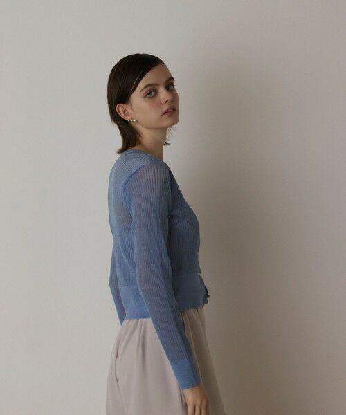 GRACE CONTINENTAL / グレースコンチネンタル ニット・セーター | ラメリブシアーニットカーディガン | 詳細12