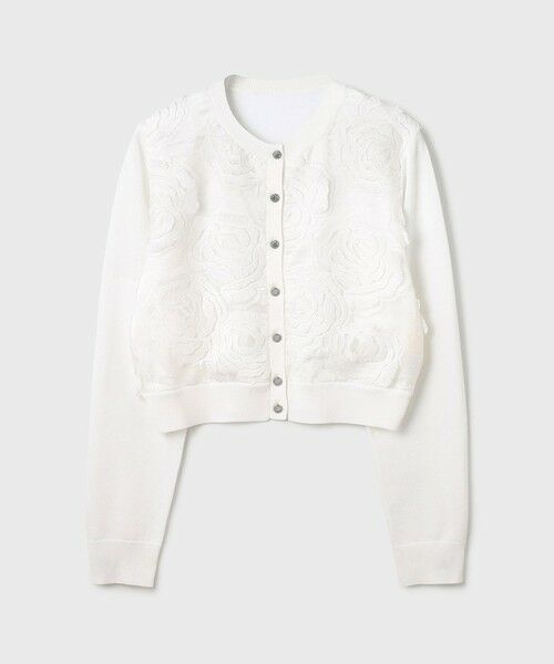GRACE CONTINENTAL / グレースコンチネンタル ニット・セーター | ローズ刺繍ニットカーディガン | 詳細10