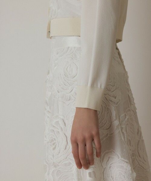 GRACE CONTINENTAL / グレースコンチネンタル ニット・セーター | ローズ刺繍ニットカーディガン | 詳細2