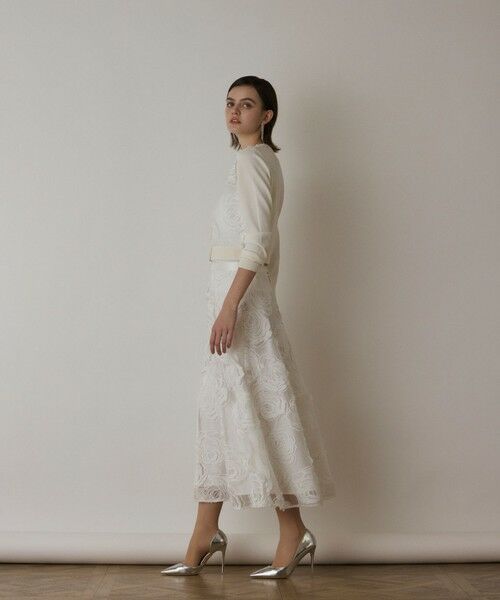 GRACE CONTINENTAL / グレースコンチネンタル ニット・セーター | ローズ刺繍ニットカーディガン | 詳細4