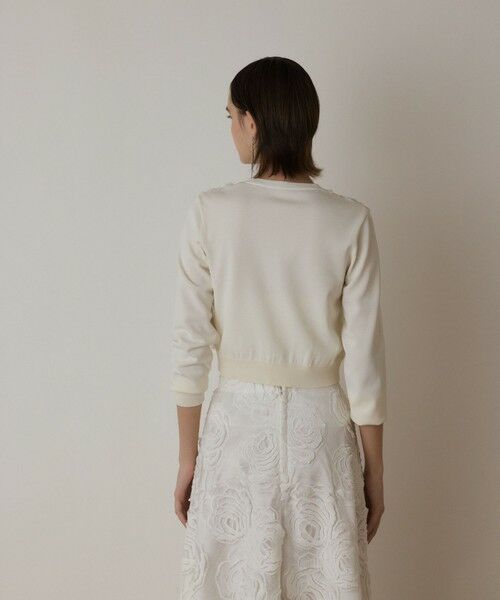 GRACE CONTINENTAL / グレースコンチネンタル ニット・セーター | ローズ刺繍ニットカーディガン | 詳細5