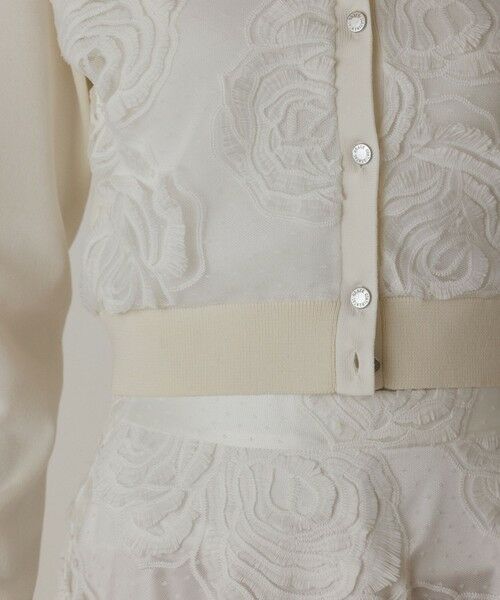 GRACE CONTINENTAL / グレースコンチネンタル ニット・セーター | ローズ刺繍ニットカーディガン | 詳細6