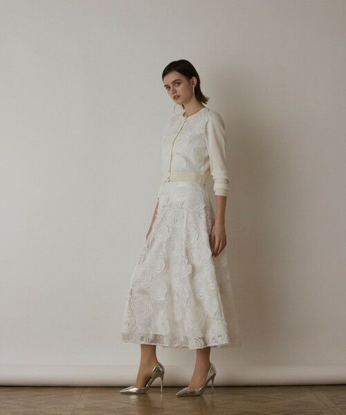 GRACE CONTINENTAL / グレースコンチネンタル ニット・セーター | ローズ刺繍ニットカーディガン | 詳細7