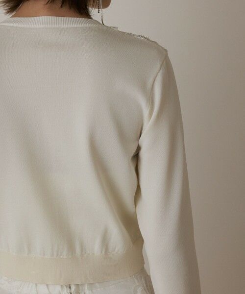 GRACE CONTINENTAL / グレースコンチネンタル ニット・セーター | ローズ刺繍ニットカーディガン | 詳細9